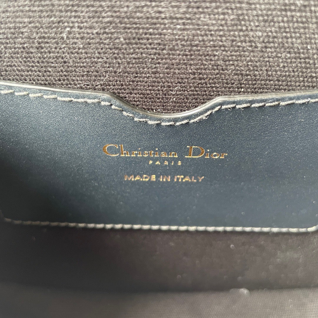 Blue Dior Oblique Jacquard Medium Bobby Bag