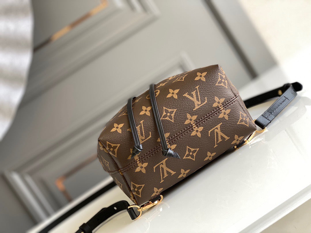 Black Monogram Canvas Montsouris BB Backpack