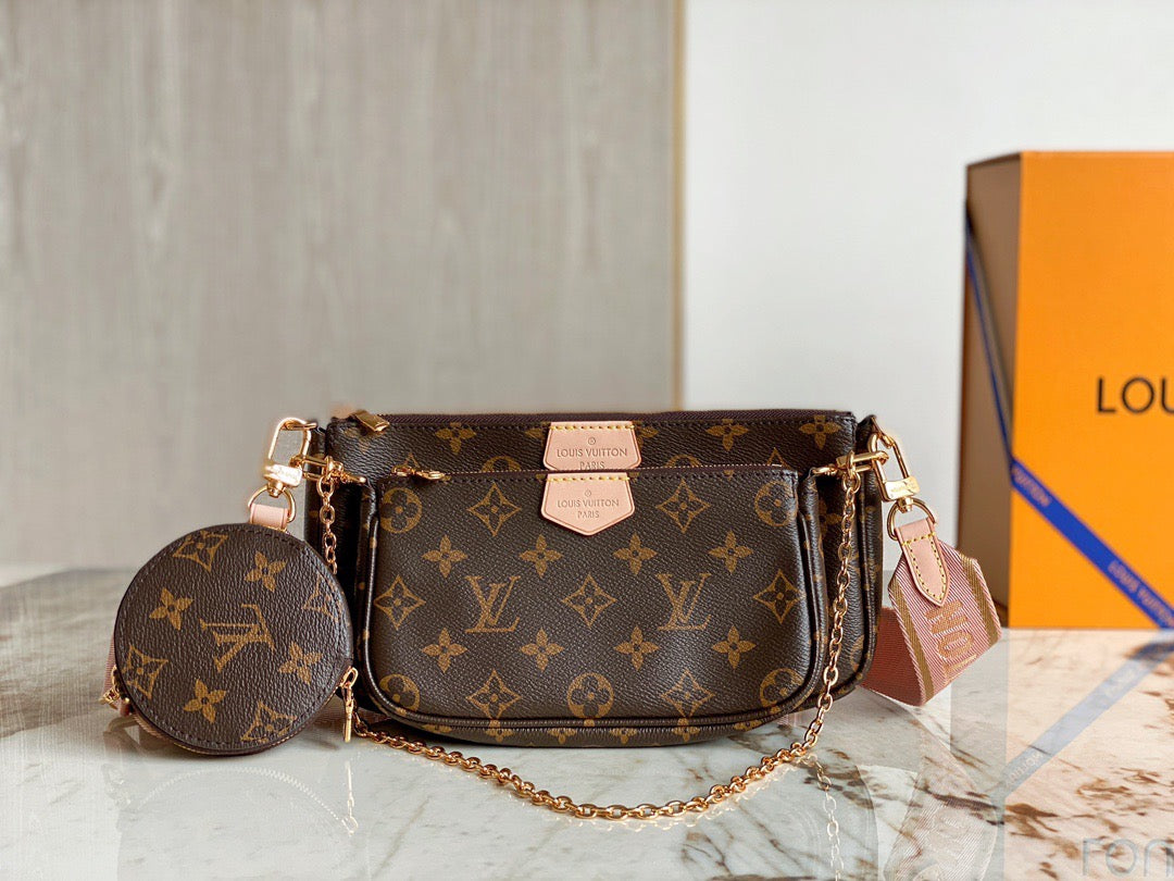 Rose Clair Multi Pochette Accessoires