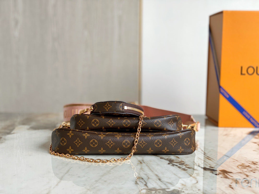 Rose Clair Multi Pochette Accessoires