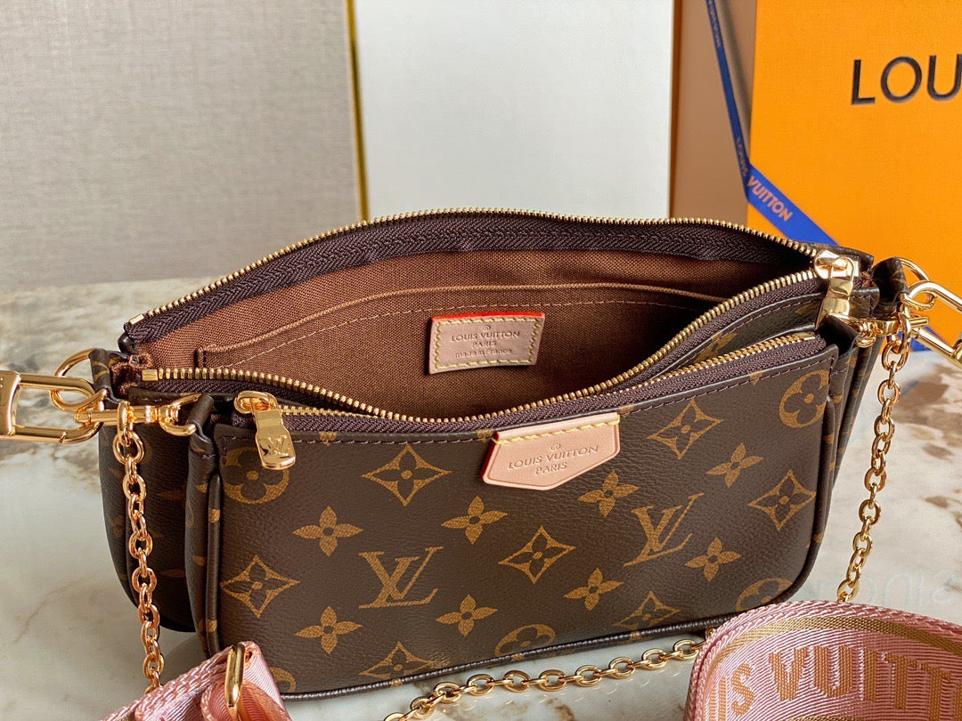 Rose Clair Multi Pochette Accessoires