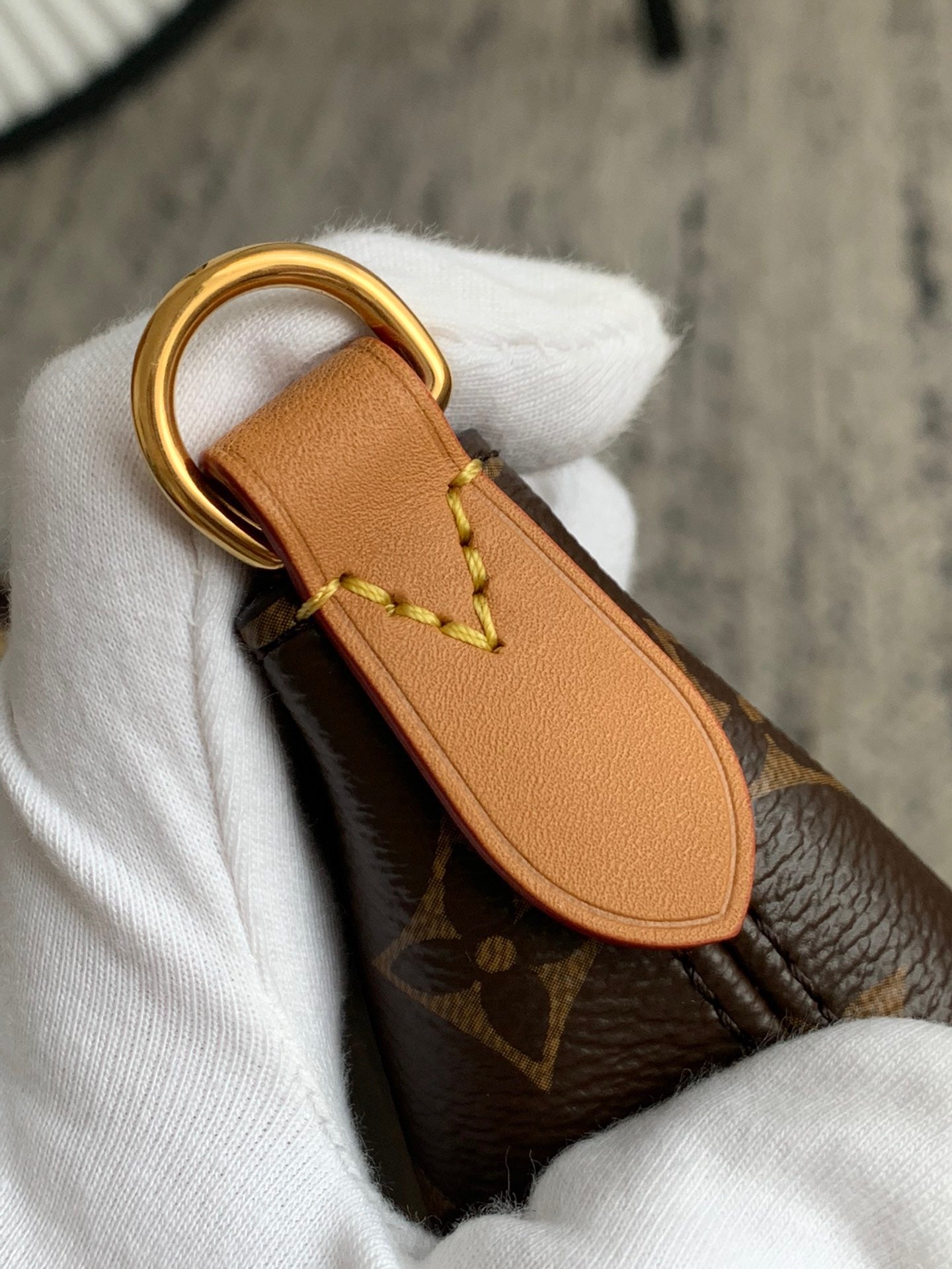 Natural Boulogne Monogram Canvas Leather Bag