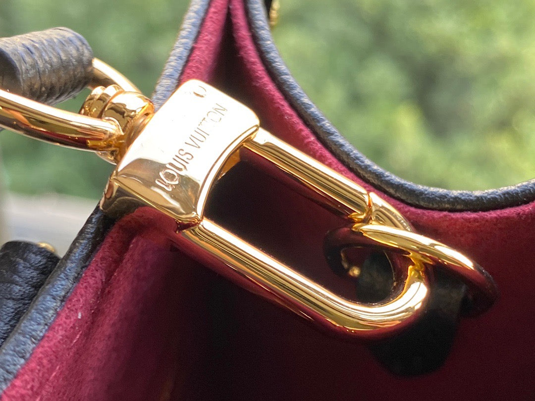 Black Bicolour Monogram Empreinte Leather Onthego PM Tote Bag