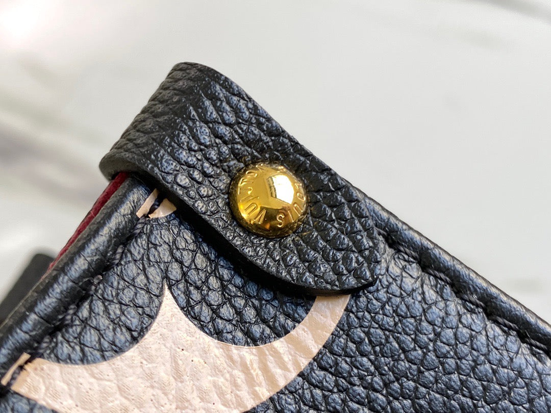 Black Bicolour Monogram Empreinte Leather Onthego PM Tote Bag