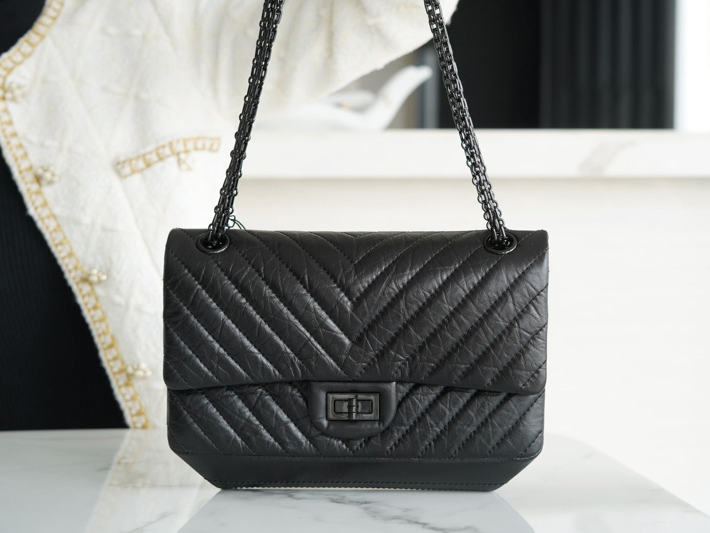 Large 2.55 Handbag 2.55 Flap So Black