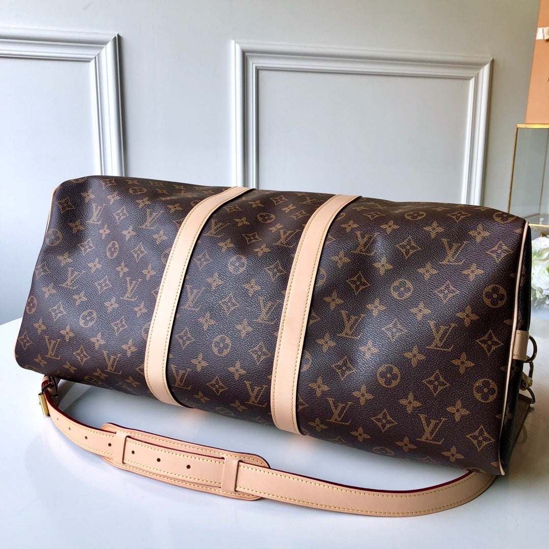 Monogram Canvas Keepall Bandoulière 55