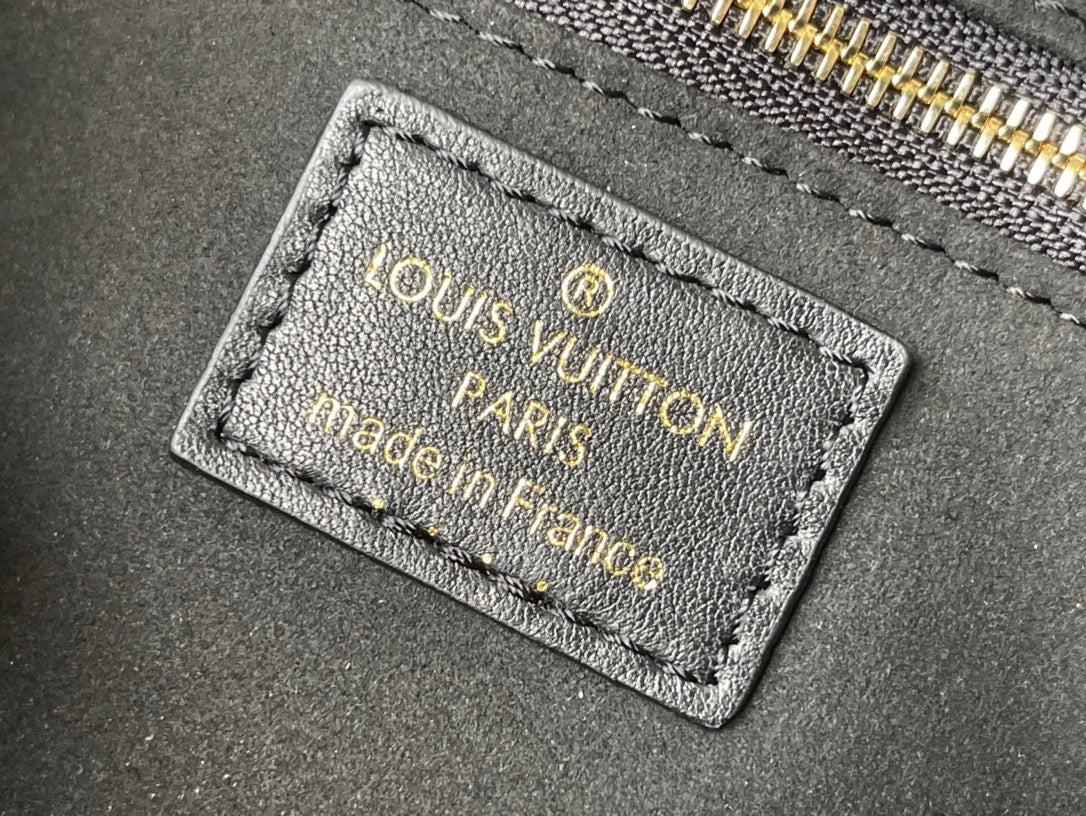 Black Monogram Petite Malle Souple Bag