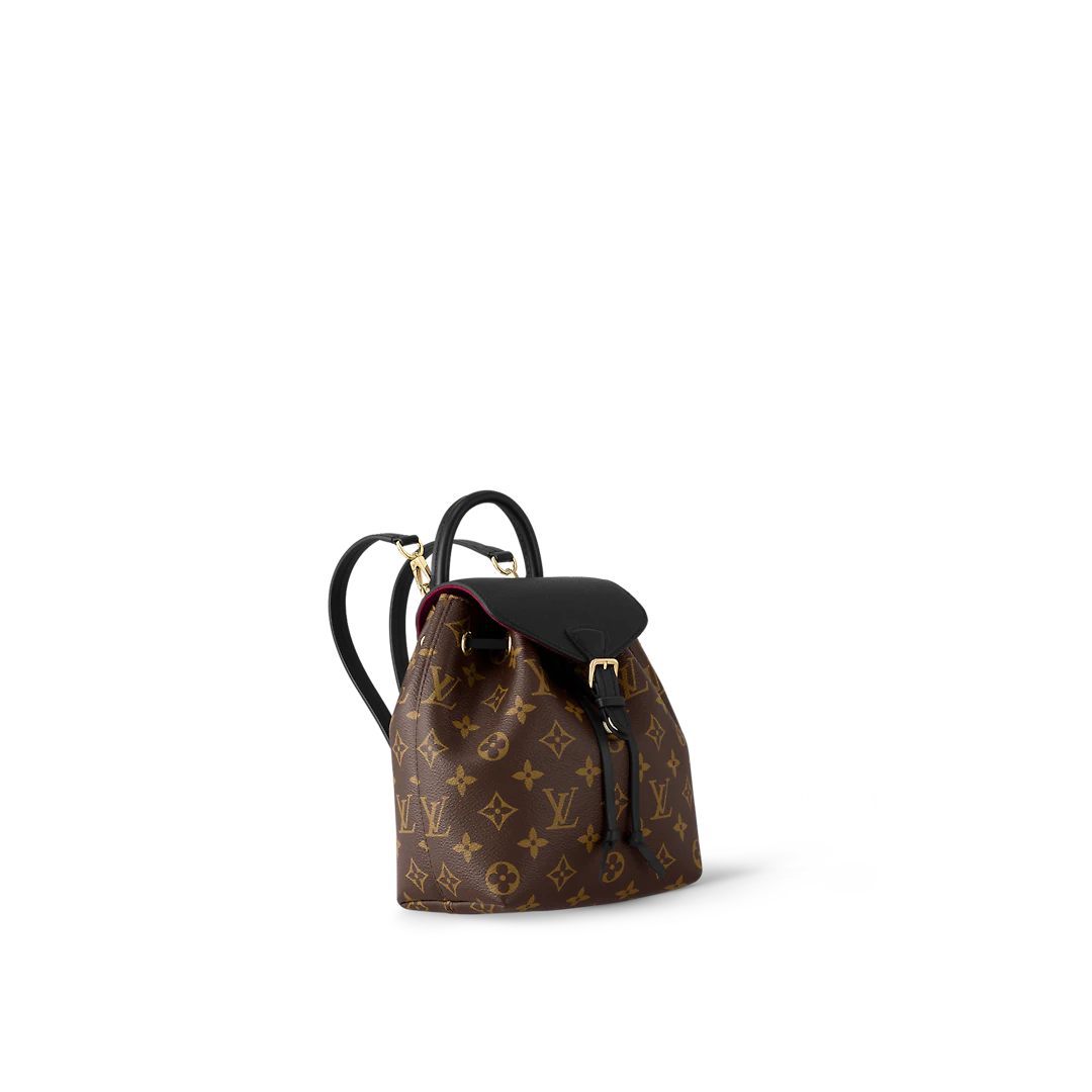 Black Monogram Canvas Montsouris BB Backpack