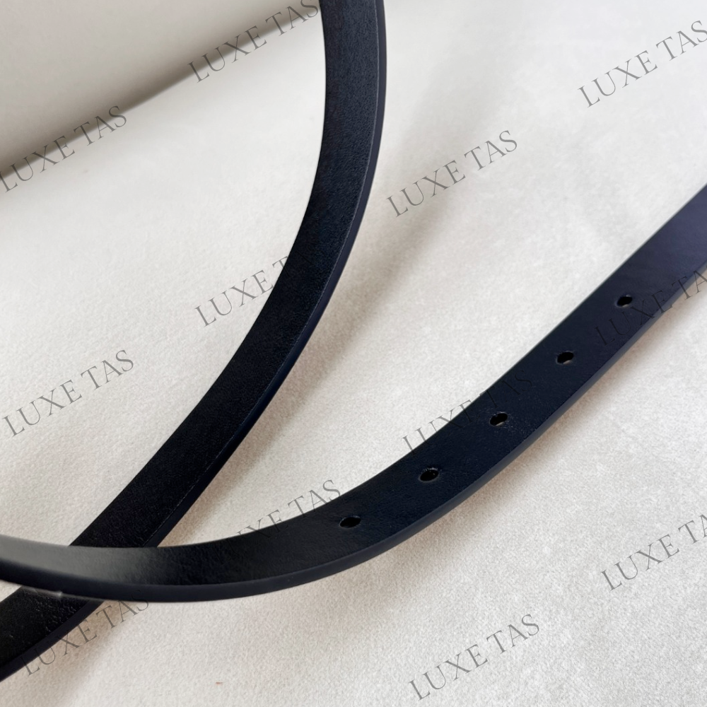 Dior - 30 Montaigne Reversible Belt Black and Latte Smooth Calfskin, 20 mm - Size 100 - Women