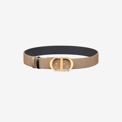 35mm Hazelnut and Black 30 Montaigne Reversible Belt