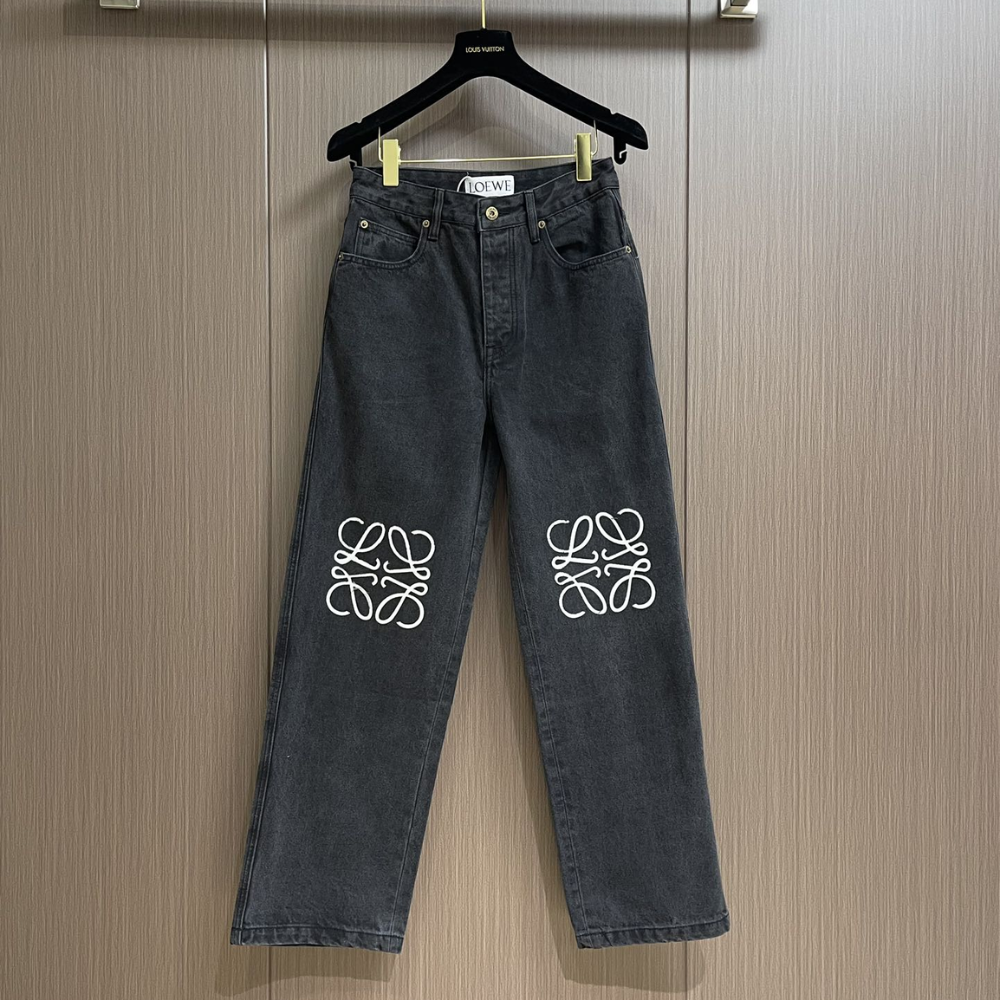 Anagram Baggy Jeans In Denim for Women