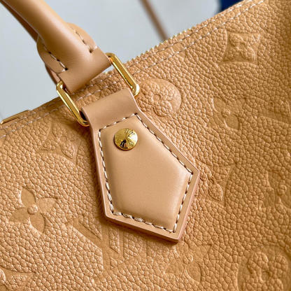 Arizona Monogram Empreinte Speedy Soft 30 Leather Handbag Bag for Men and Women