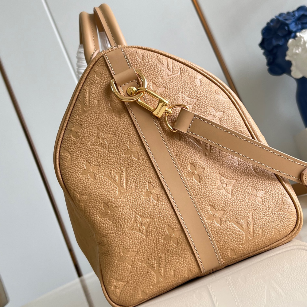 Arizona Monogram Empreinte Speedy Soft 30 Leather Handbag Bag for Men and Women