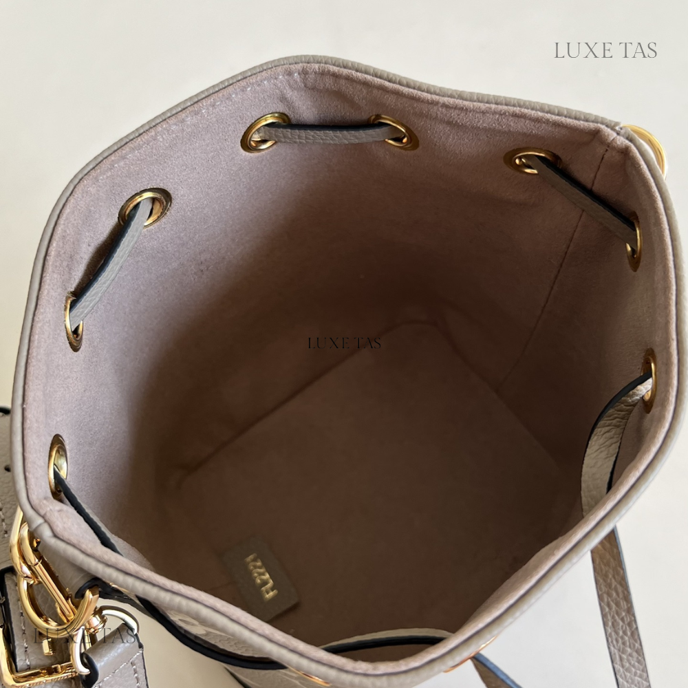 Bicolor Monogram Empreinte Leather Nano Noé - Leather Bucket Bag for Women