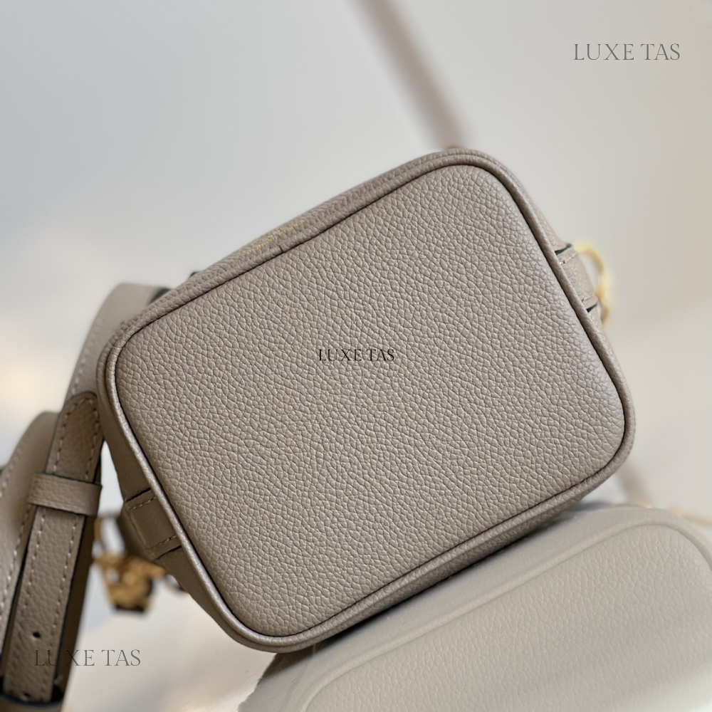 Bicolor Monogram Empreinte Leather Nano Noé - Leather Bucket Bag for Women