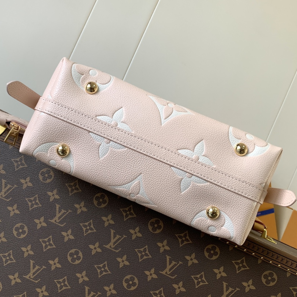 Bicolor Monogram Empreinte Leather Pink Quartz CarryAll PM Leather Shoulder Bag for Women
