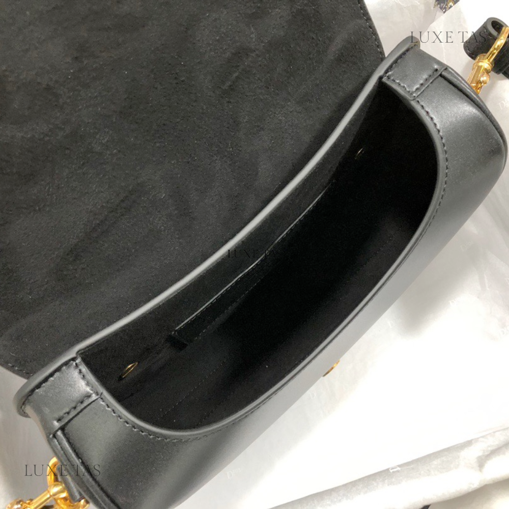 Black Box Calfskin Medium D Bobby Bag - Leather Crossbody Bag for Women