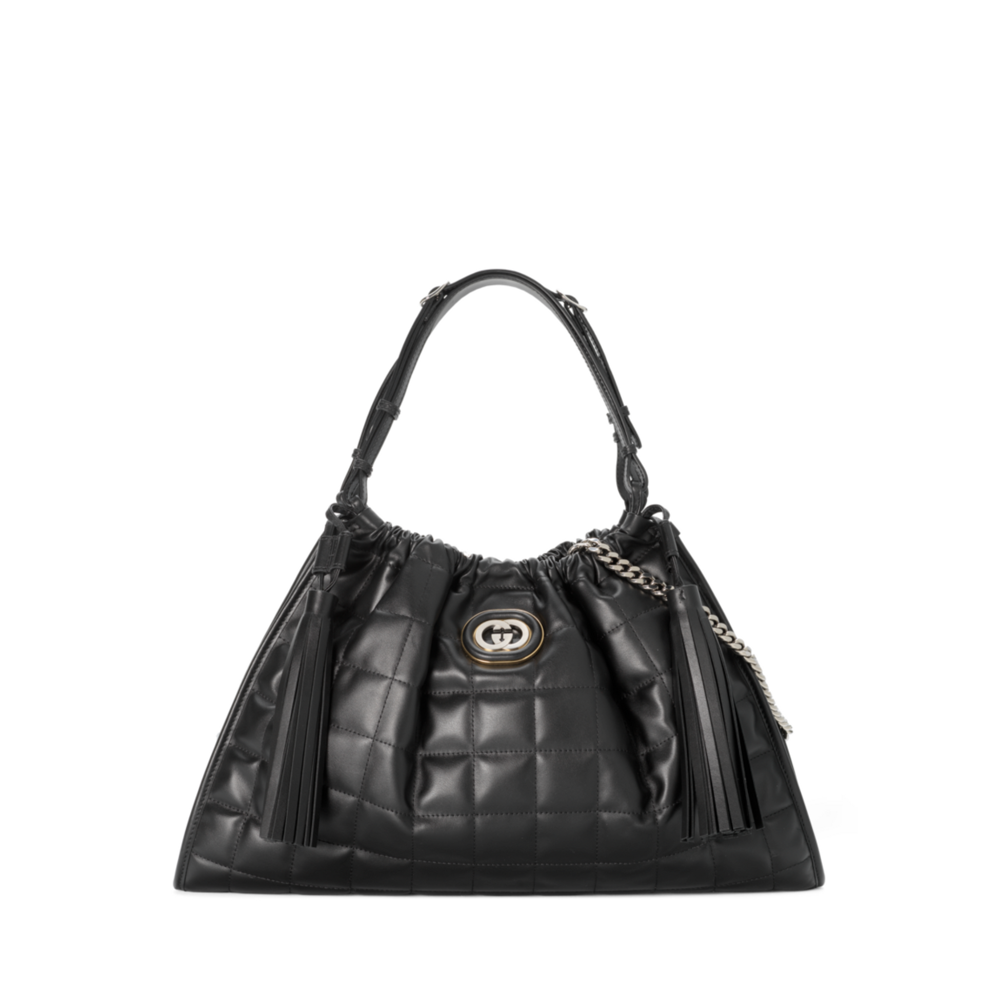 Black Deco Medium Tote Bag