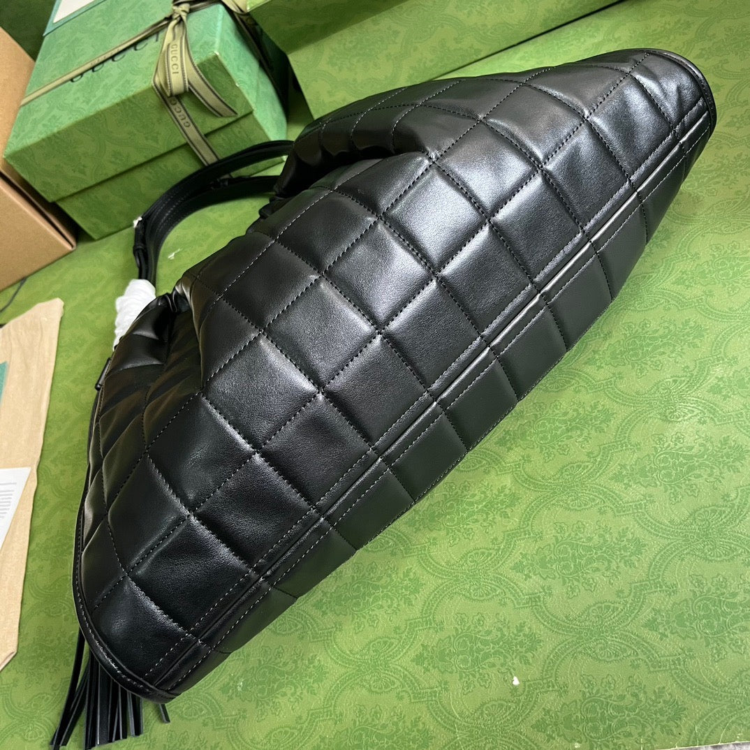 Black Deco Medium Tote Bag