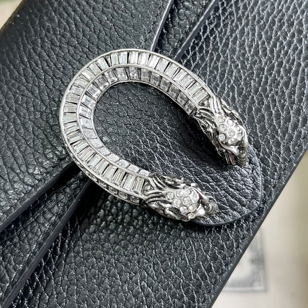 Black Dionysus Mini Top Handle Bag - Leather Handbag for Women