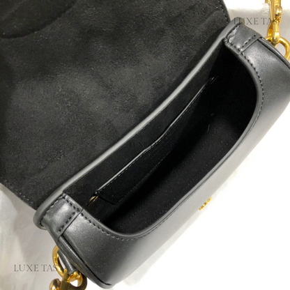 Black Small D*or Bobby Bag - Leather Crossbody Bag for Women