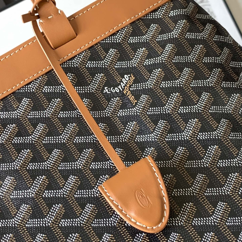 Black Tan Bellechasse Biaude Pm Bag Leather Tote Bag for Women