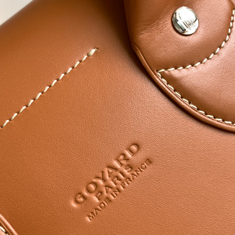 Black Tan Steamer PM with Straps Leather Backpack for Men