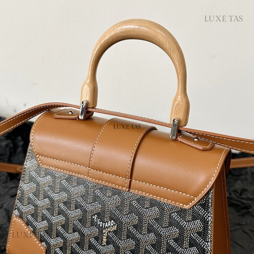 Black & Tan Saigon Structuré Mini Bag - Leather Handbag for Women