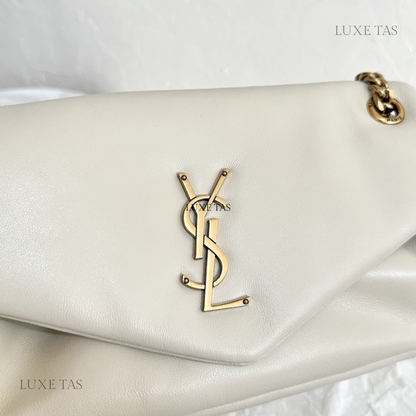 Blanc Vintage Calypso In Plunged Lambskin - Leather Shoulder Bag for Women