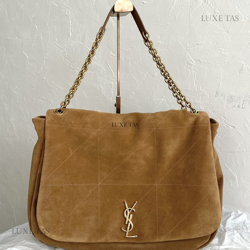 Brown Caramel Jamie 4.3 In Suede - Leather Shoulder Bag for Women