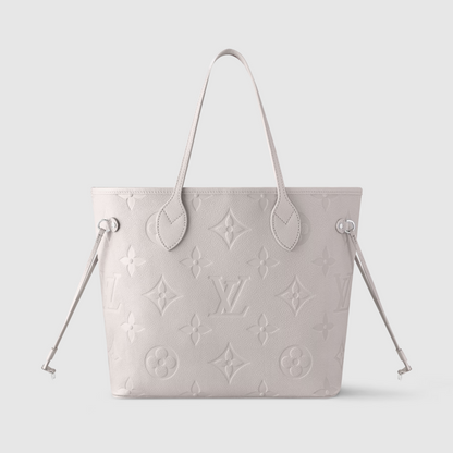 Brume Gray Monogram Empreinte Leather Neverfull MM Leather Tote Bag for Women