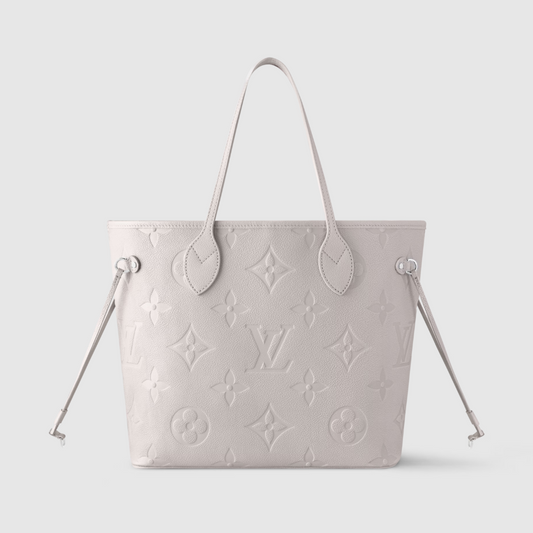 Brume Gray Monogram Empreinte Leather Neverfull MM Leather Tote Bag for Women