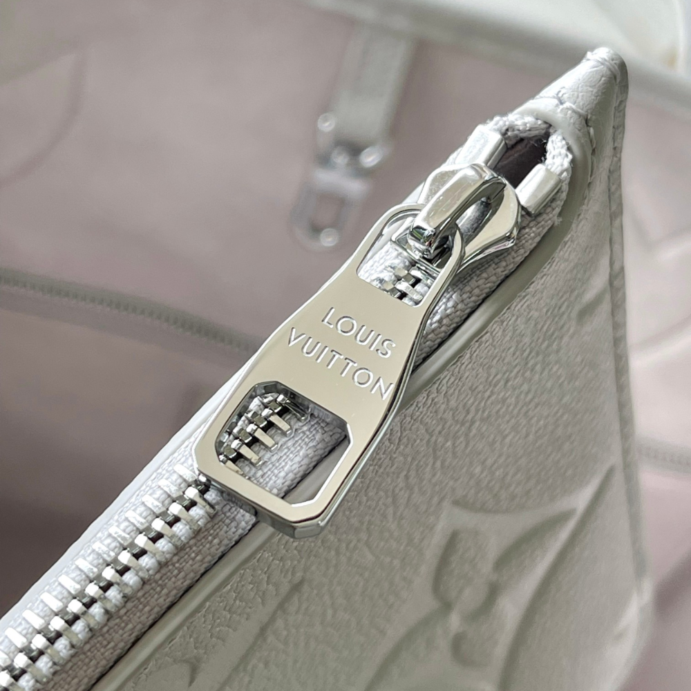 Brume Gray Monogram Empreinte Leather Neverfull MM Leather Tote Bag for Women
