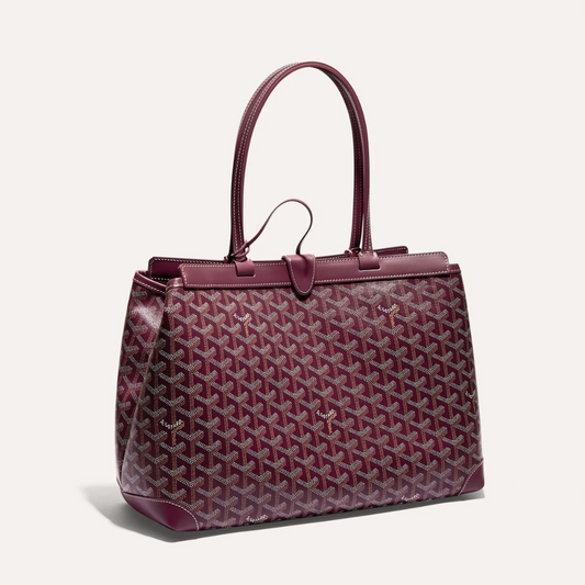 Burgundy Bellechasse Biaude PM Bag Leather Tote Bag for Women