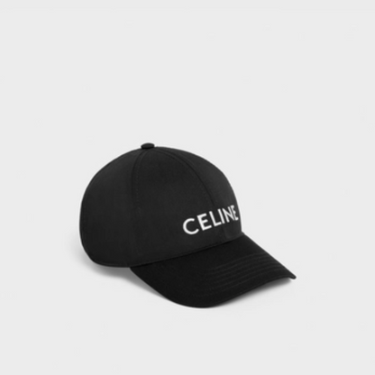 C Baseball Cap In Cotton Black Designer Hat