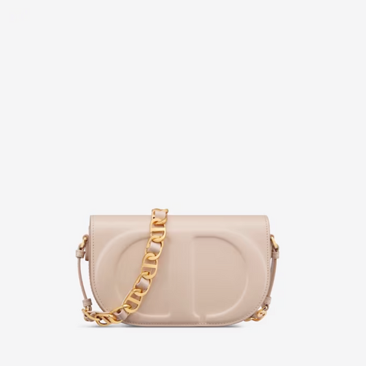 Caramel Beige CD Signature Bag With Strap