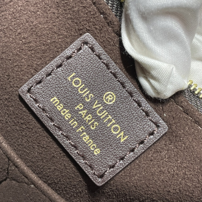 Chocolate Monogram Empreinte Leather OnTheGo MM Leather Tote Bag for Women