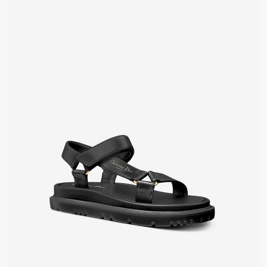 D-Wave Sandal Black Lambskin