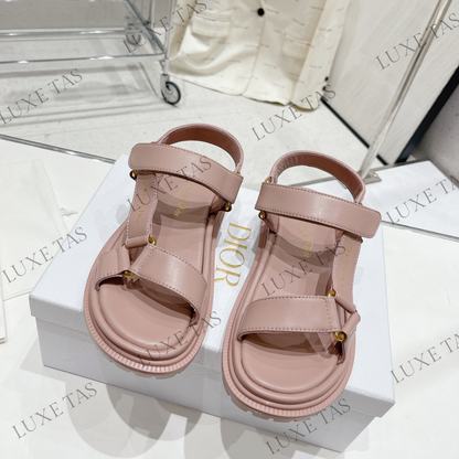 D-Wave Sandal Power Pink Lammleder - Designer Pantoletten &amp; Sandalen für Damen