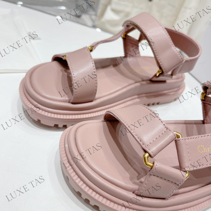 D-Wave Sandal Power Pink Lammleder - Designer Pantoletten &amp; Sandalen für Damen