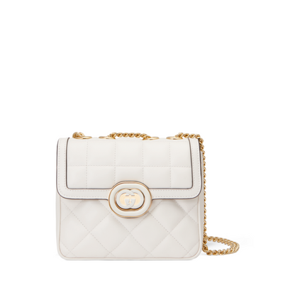 Deco Mini Shoulder Bag White