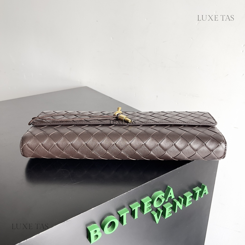 Fondant Long Clutch Andiamo With Handle - Designer Clutch for Women