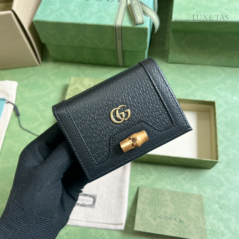 GG Diana Card Case Wallet