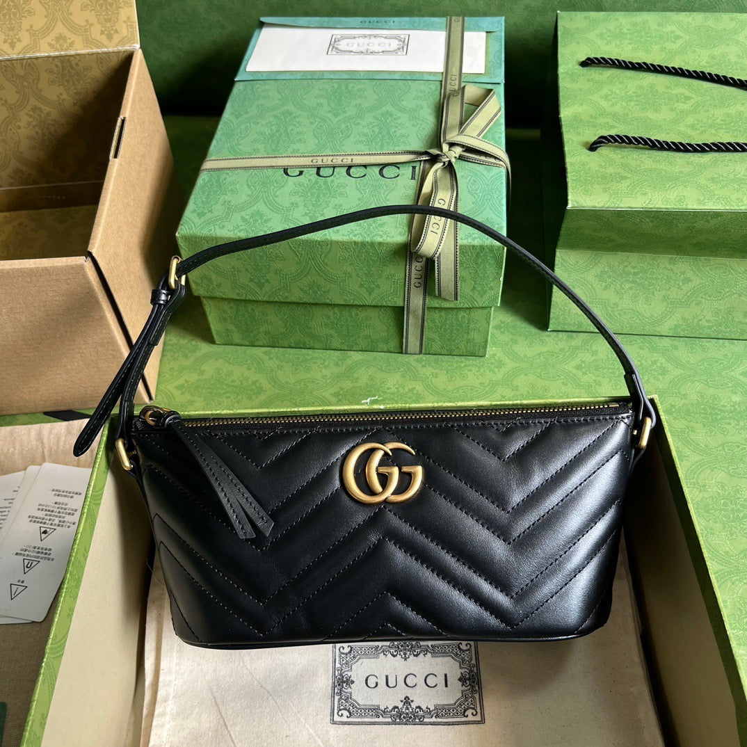 GG Marmont Shoulder Bag Black 