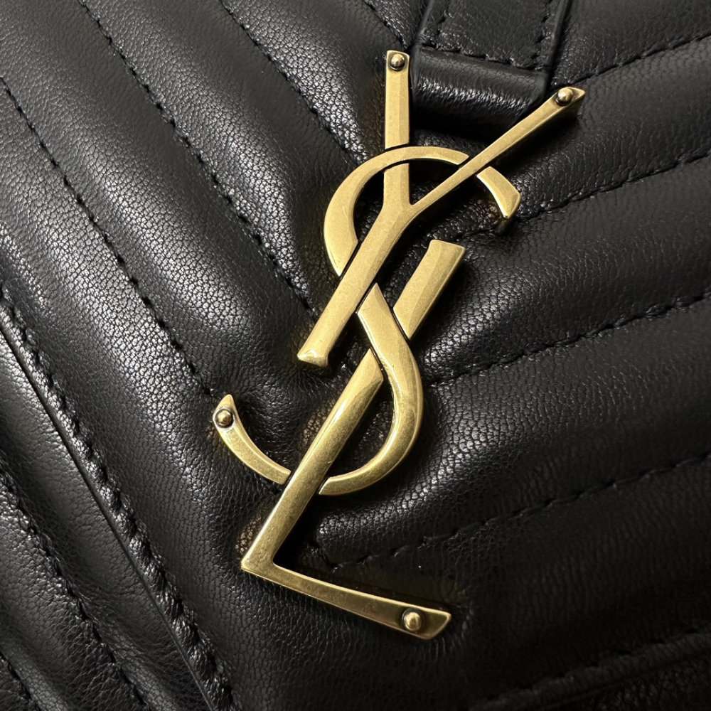 Gold Hardware Satchel with Chain Strap College Medium Quilted Leather Handbag for Women