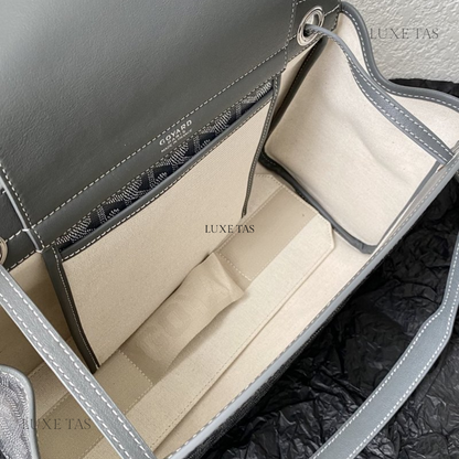 Grey Rouette Souple Bag - Leather Shoulder Bag for Women