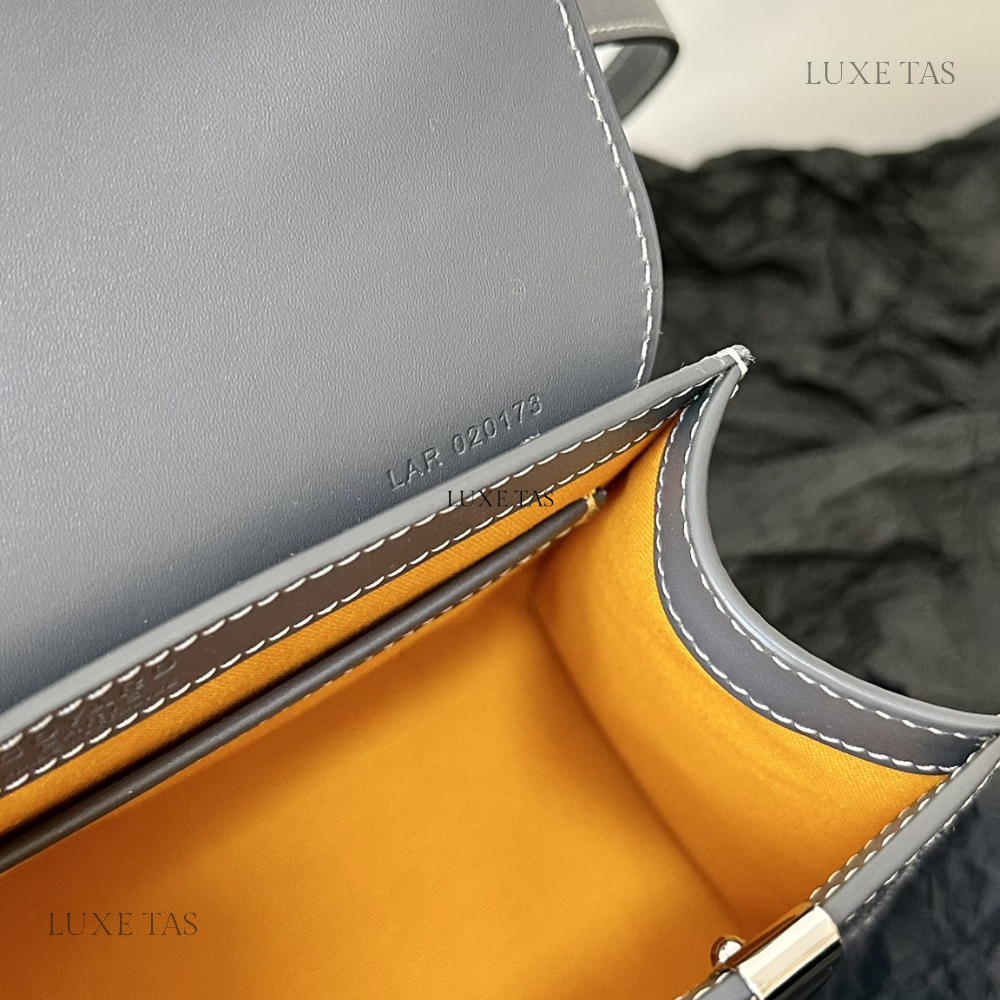 Grey Saigon Structuré Mini Bag - Leather Handbag for Women