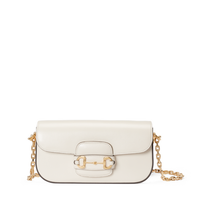 Horsebit 1955 Small Shoulder Bag White