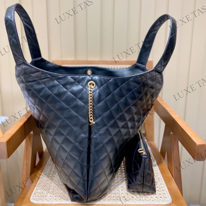 Icare Maxi Shopping Bag In Quilted Lambskin