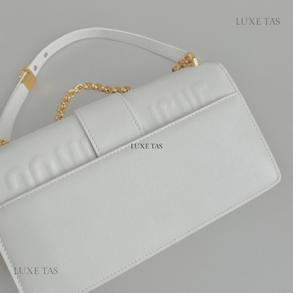 Latte 30 Montaigne East-West Bag With Chain